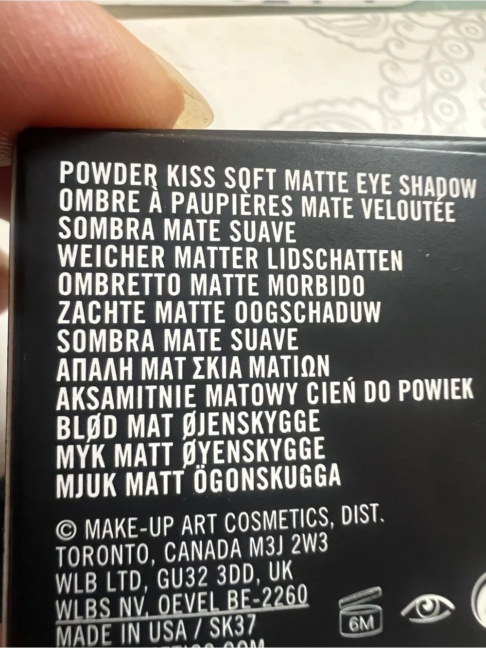 MAC Cosmetics Powder Kiss Soft Matte Eye Shadow in Deep Plum